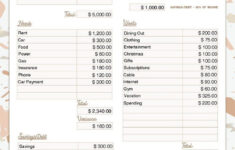 50 30 20 Budget Worksheet Fillable PDF In 2021 Budgeting Worksheets