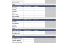 Aarp Retirement Budget Worksheet Db excel