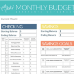 11 Cute Printable Monthly Budget Worksheets Cute And Free