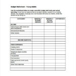 11 Monthly Budget Spreadsheet Templates Free Word Excel PDF