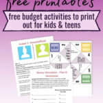 12 Fun Budgeting Activities PDFs For Students Kids Teens In 2020