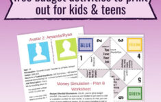 12 Fun Budgeting Activities PDFs For Students Kids Teens In 2020