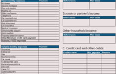 12 Household Budget Worksheet Templates Excel Easy Budgets