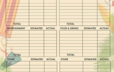 14 Travel Budget Worksheet Templates for Excel And PDF