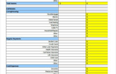 17 Printable Budget Worksheet Templates Word PDF Excel Free