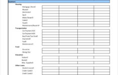 17 Printable Budget Worksheet Templates Word PDF Excel Free