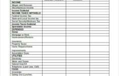 17 Printable Budget Worksheet Templates Word PDF Excel Free