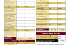 18 College Budget Worksheet Templates In Google Docs Google Sheets