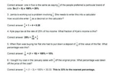 20 Percent Word Problems 6th Grade 6th Grade Math Percent Worksheets