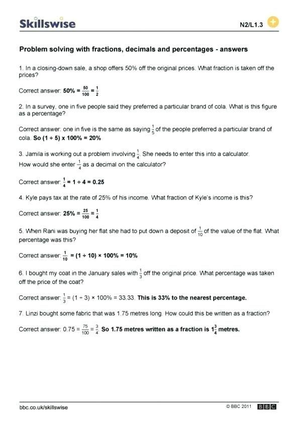 20 Percent Word Problems 6th Grade 6th Grade Math Percent Worksheets 