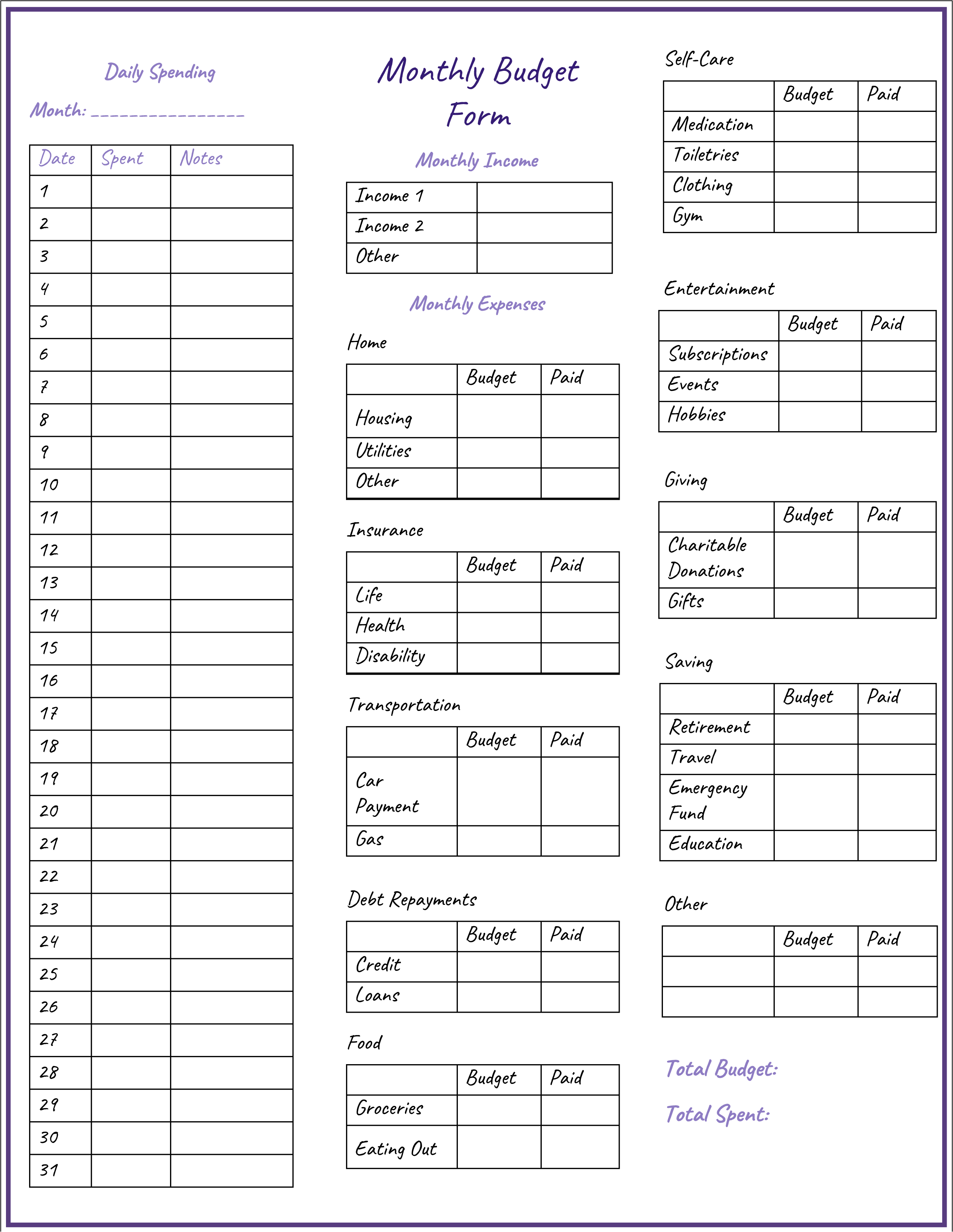 3 Monthly Budget Form Templates Printable In PDF Printerfriend ly