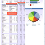 50 30 20 Budget Excel Spreadsheet Spreadsheets