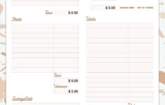 50 30 20 Budget Worksheet Fillable PDF Etsy