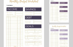 6 Free Monthly Budget Printables That Are Proven To Help You Pay Off