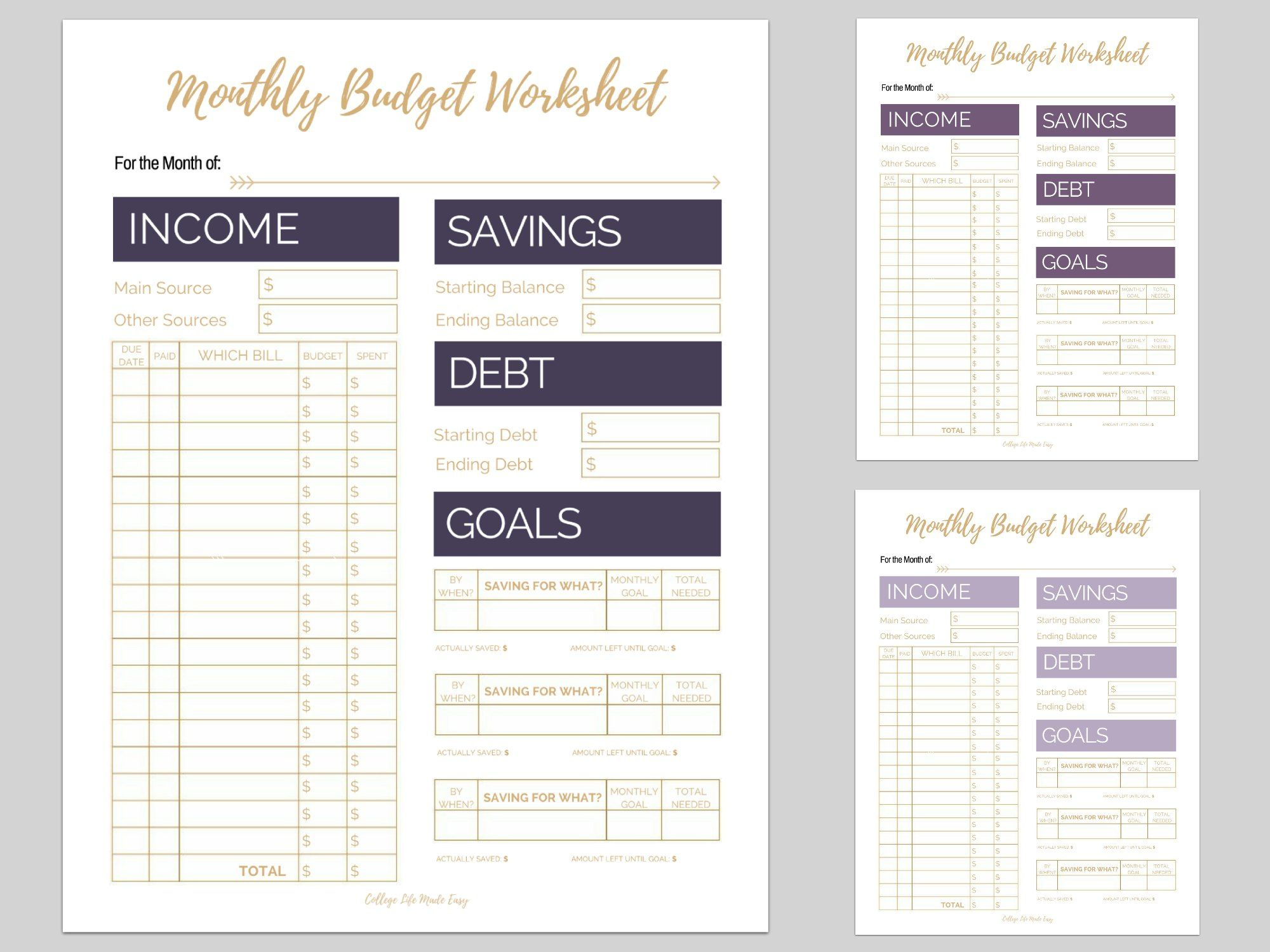 6 Free Monthly Budget Printables That Are Proven To Help You Pay Off 
