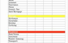 8 Daily Budget Spread Sheet Template SampleTemplatess SampleTemplatess