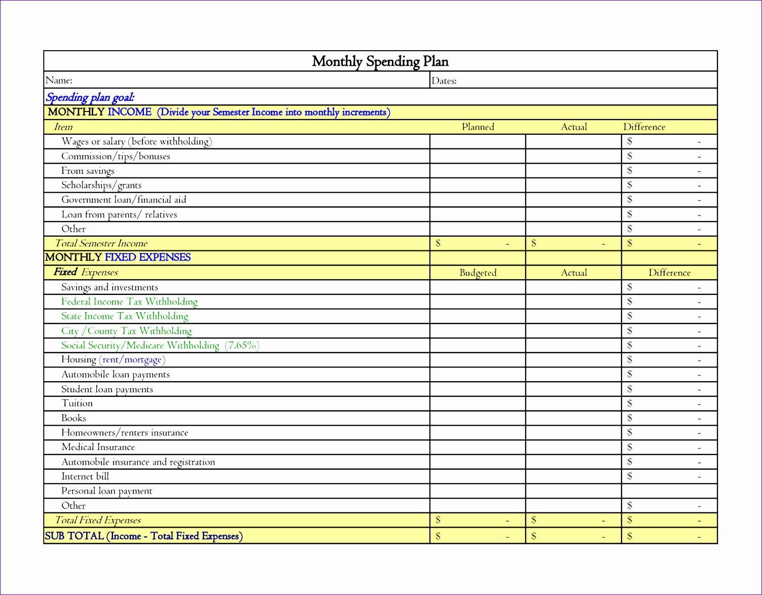 8 Excel Templates For Business Expenses Excel Templates