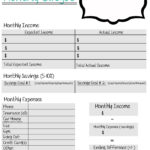 A Free Printable Monthly Budget Sheet Created For Young Adults Who
