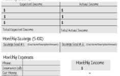 A Free Printable Monthly Budget Sheet Created For Young Adults Who