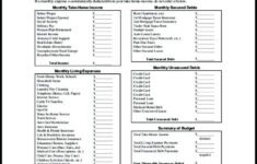 American Consumer Credit Counseling Household Budgeting Worksheet