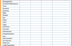 Bank Of America Budget Spreadsheet Db excel