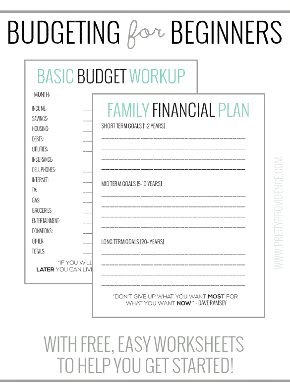 Basic Budgeting With Free Worksheets