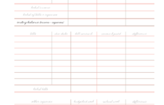 Bi Weekly Budget Worksheet Templates At Allbusinesstemplates