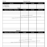 Bi Weekly Expenses Spreadsheet Db Excel