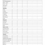 Blank Budget Worksheet Printable Printable Worksheets