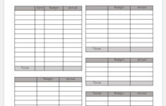 BLANK Monthly Budget Template 2 PRINTABLE Finance Budget Etsy