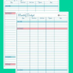 Blank Monthly Budget Worksheet Budgeting Worksheets Monthly Budget