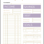 Blank Monthly Budget Worksheet Frugal Fanatic Free Printable Budget