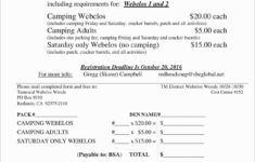 Boy Scout Troop Budget Worksheet Db excel