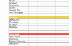 Browse Our Sample Of Personal Household Budget Template For Free In