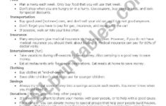 Budget Busters ESL Worksheet By Arlissa