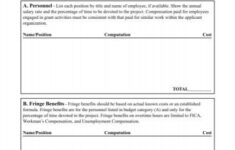 Budget Detail Worksheet