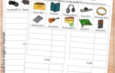 Budget Digital Learning Activity Self Esteem Worksheets Money