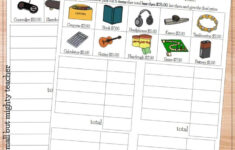 Budget Digital Learning Activity Self Esteem Worksheets Money