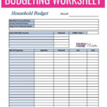 Budget Sheets Printable Google Search Printable Budget Worksheet
