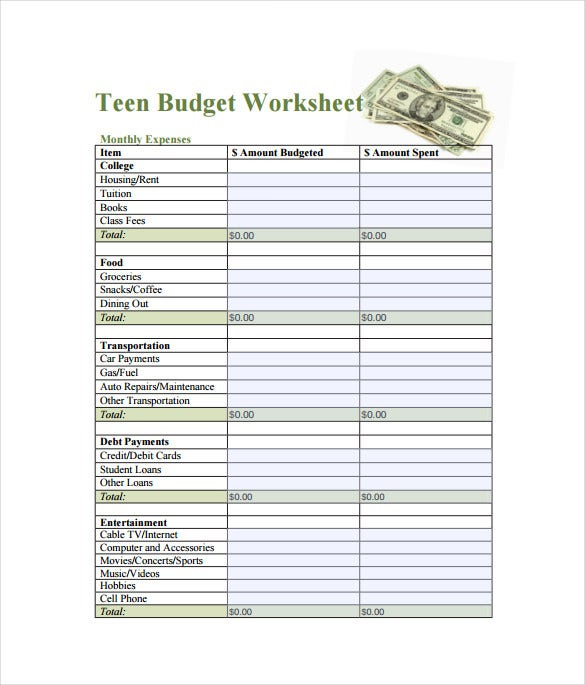 Budget Spreadsheet Template 12 Free Word Excel PDF Documents 