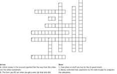 Budget Vocabulary Crossword WordMint