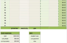 Budget Work Sheet Word Doc Printable Free 9 Biweekly Budget Examples