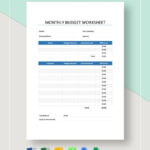 Budget Work Sheet Word Doc Printable Free 9 Biweekly Budget Examples