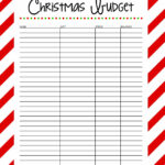 Christmas Budget Free Printable 25 Days To An Organized Christmas