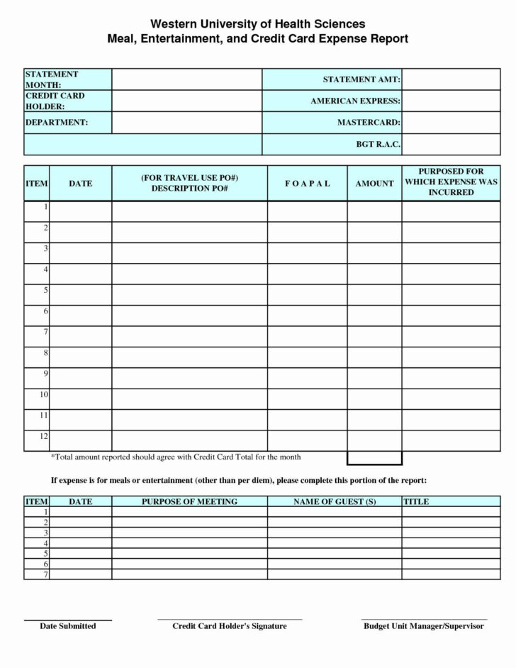 Budgeting For Your Credit Card Payments Worksheet