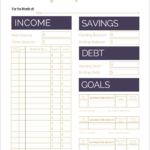 Cute Free Printable Budget Worksheet Templates For Organizing Your