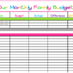 Cute Monthly Budget Printable Free Editable Template Budget