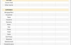 Cute Monthly Budget Template Addictionary