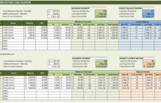 Debt Avalanche Calculator Spreadsheet Db excel