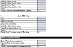 Disney World Budget Worksheet For Planning A Magical Trip Jac Of All